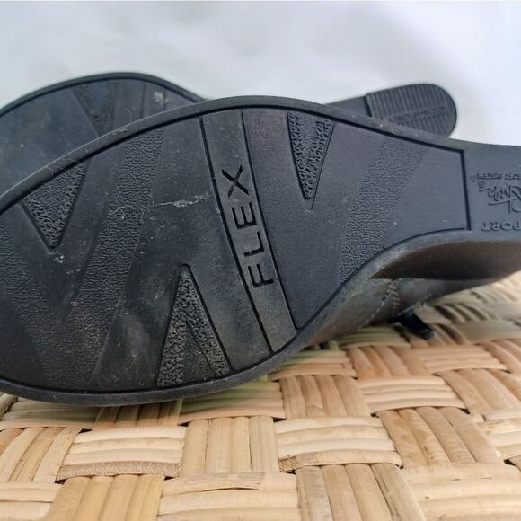 Life Stride Charcoal Gray Wedge Booties - Women's Size 6M - Picture 3 of 7